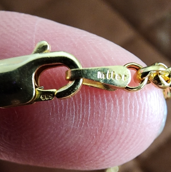 Solid 14k Gold Rolo Chain - Picture 6 of 16